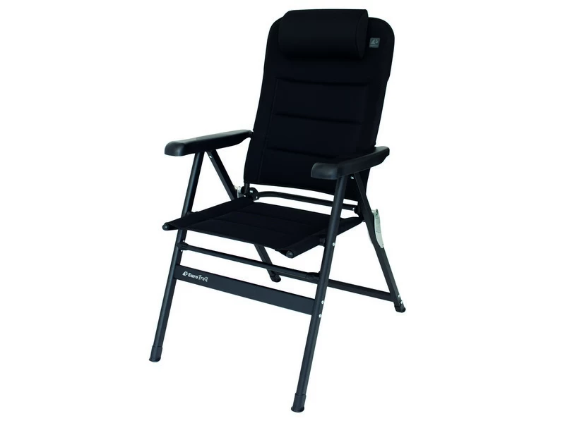 Eurotrail Chateau 3d-Mesh Campingstoel Zwart 1 Eurotrail Chateau 3d-Mesh Campingstoel Zwart