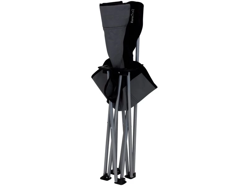 Eurotrail Vouwstoel Tilac Staal Grijs-Zwart 3 Eurotrail Vouwstoel Tilac Staal Grijs-Zwart - Afbeelding 3