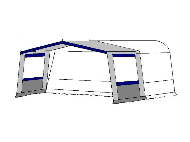 Te Velde Hele Luifel Voor Voortent 240 Cm. Blauw Season 2 Te Velde Hele Luifel Voor Voortent 240 Cm. Blauw Season - Afbeelding 2