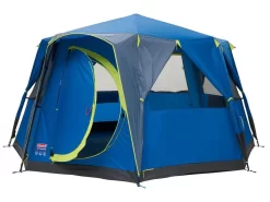 Coleman Familie Tent Octagon Blue-lime -Tenten en Accessoires Winkel 64 2 coleman familie tent octagon blue lime 2000035750