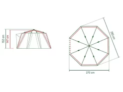 Coleman Familie Tent Octago Blue-lime -Tenten en Accessoires Winkel 65 2 coleman familie tent octago blue lime 2000035194