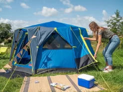 Coleman Familie Tent Octago Blue-lime -Tenten en Accessoires Winkel 65 4 coleman familie tent octago blue lime 2000035194
