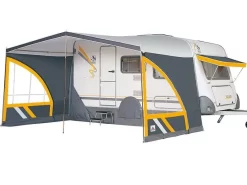 Dorema Caravanluifel Panorama -Tenten en Accessoires Winkel dorema caravan luifel panorama antraciet geel panorama 4