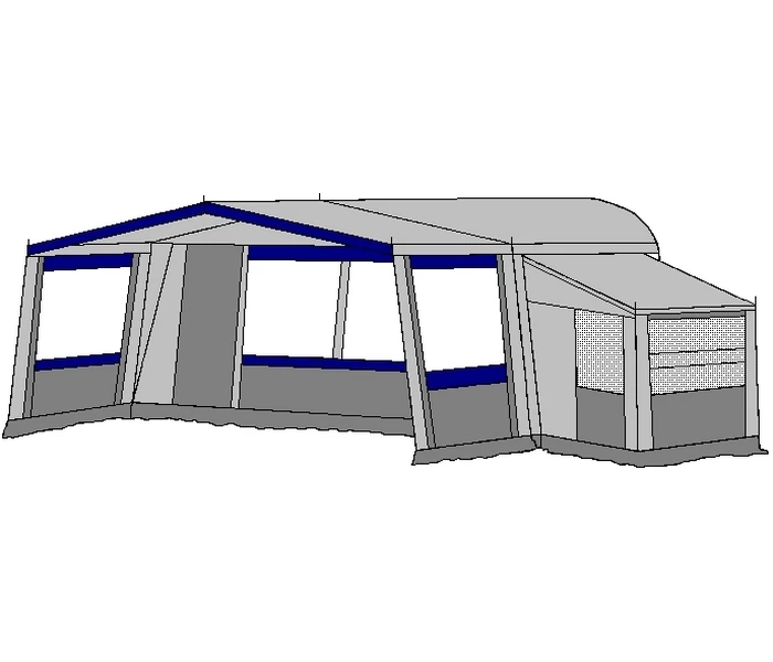 Te Velde Voortent De Vaart Standaard 240 Cm 3 Te Velde Voortent De Vaart Standaard 240 Cm - Afbeelding 3